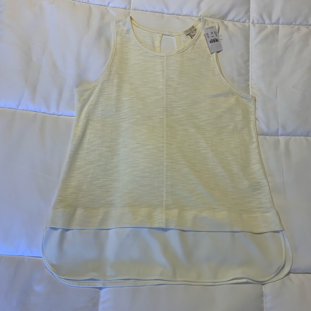 NWT J. Crew mixed material tank